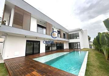 Casa em condomínio fechado com 4 quartos à venda na estrada municipal adelina segantini cerqueira leite, 1000, loteamento mont blanc residence, campinas, 540 m2 por r$ 4.860.000