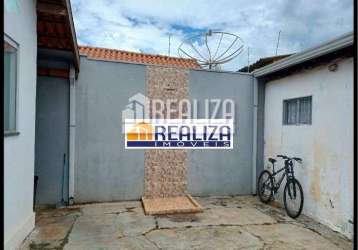 Casa à venda no conjunto manoel mendes, uberaba - 2 dormitórios, churrasqueira, quintal