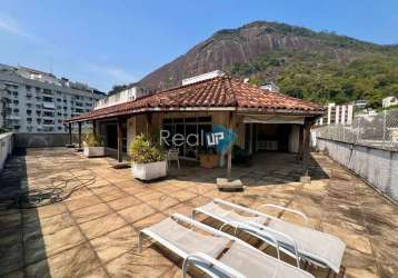 Cobertura com 5 quartos à venda na são judas tadeu, cosme velho, rio de janeiro, 590 m2 por r$ 2.500.000