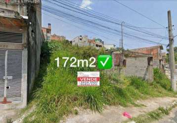 Terreno à venda, 172 m² por r$ 69.000,00 - jardim ipanema - ferraz de vasconcelos/sp