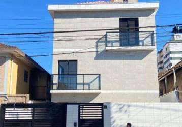 Sobrado à venda, 94 m² por r$ 649.900,00 - macuco - santos/sp