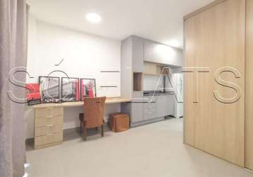 Studio today pinheiros, flat disponível para locação com 25m² e 01 dormitório