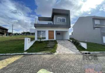 Casa em fase final de construção, localizada no condomínio fechado cerro mirador, em aberta dos morros. com 180m² de área construída, esta residência de dois pavimentos é ideal para quem busca confort