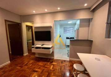 Apartamento com 2 dormitórios para alugar, 65 m² por r$ 4.300,00/mês - gonzaga - santos/sp