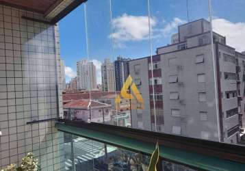 Apartamento com 3 dormitórios à venda, 150 m² por r$ 1.000.000,00 - embaré - santos/sp