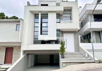 Casa com 4 dormitórios à venda, 334 m² por r$ 3.390.000,00 - santo inácio - curitiba/pr