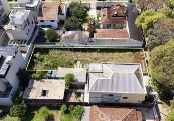 Terreno zr4 à venda, 429 m² por r$ 1.200.000 - água verde - curitiba/pr