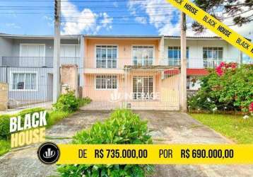 Sobrado com 3 dormitórios à venda, 113 m² por r$ 690.000,00 - ahú - curitiba/pr