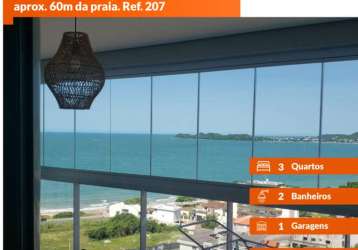 Apartamento finamente mobiliado no velutti home club, com 3 dormitórios aprox. 60m da praia. ref. 207