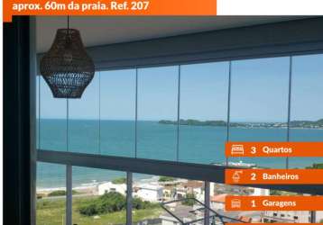 Apartamento finamente mobiliado no velutti home club, com 3 dormitórios aprox. 60m da praia. ref. 207