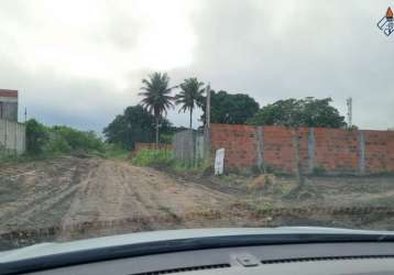 Terreno residencial para venda em rua pública no sim, feira de santana, 250m² área total.