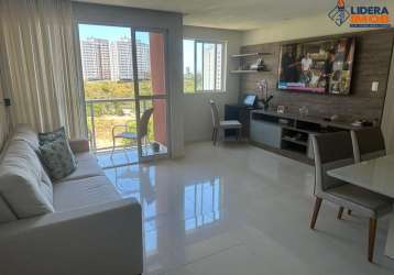 Apartamento residencial para venda em condominio fechado, piatã, salvador, vista livre, 2 quartos, 1 suíte, 1 sala, 2 banheiros, 1 vaga, 72m² área