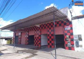 Galpão comercial para locação em rua pública, são joão, feira de santana, 1 sala, 2 banheiros, 4 vagas, 200m² área total.