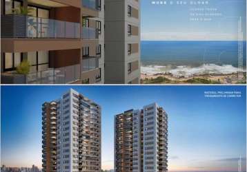 Lançamento apartamento residencial para venda, em condominio fechado, costa azul, salvador, 3 quartos sendo 1 suíte, 2 salas, 2 banheiros, 1 vaga 73 m