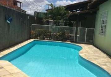 Casa na são domingos, duplex, em rua pública, 4 quartos, suíte, piscina, para venda, na santa mônica, em feira de santana.