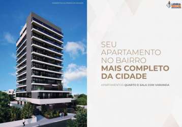 Apartamento residencial para venda no condomínio santa catarina house, pituba, salvador, 1 quarto, 1 sala, com varanda, 29,10 m²