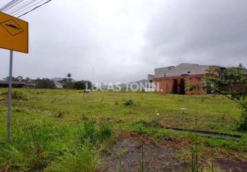 Terreno plano de esquina com 1442m² privativos rio pequeno