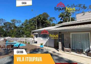 Casa com 2 dormitórios à venda por r$ 795.000,00 - itoupava - blumenau/sc