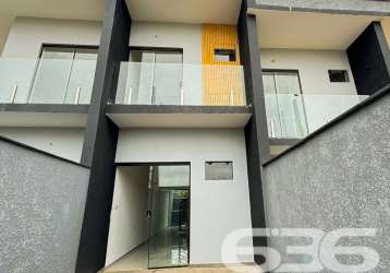 Casa geminada duplex no petrópolis com 2 suítes