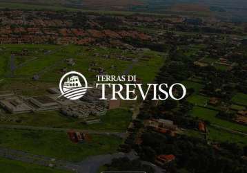 Terreno residencial à venda no loteamento terras di treviso em piracicaba a partir de 250 m². suítes banheiros vagas