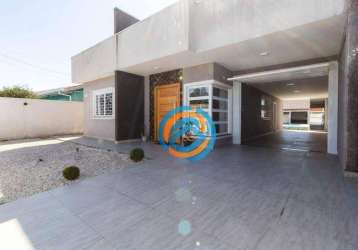 Casa com 3 dormitórios com piscina e edícula à venda, 248 m² por r$ 1.150.000 - vila tarumã - pinhais/pr