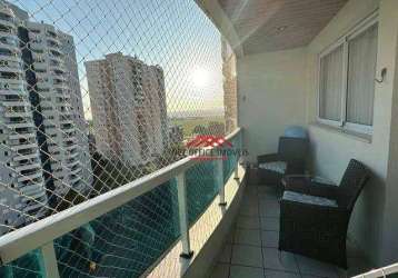 Apartamento com 4 dormitórios para alugar, 126 m² por r$ 7.100,00/mês - parque residencial aquarius - são josé dos campos/sp