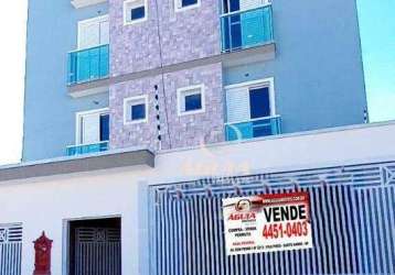 Cobertura com 2 dormitórios à venda, 70 m²+ 70 m² por r$ 596.800 - vila pires - santo andré/sp