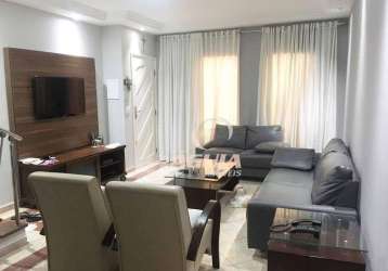 Sobrado com 3 dormitórios à venda, 175 m² por r$ 628.000,00 - parque marajoara - santo andré/sp