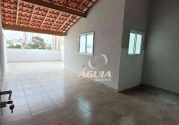 Cobertura com 2 dormitórios à venda, 50 m² por r$ 450.000 - parque novo oratório - santo andré/sp