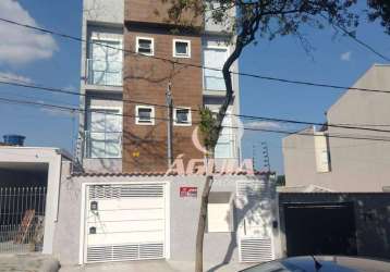 Cobertura com 2 dormitórios à venda, 74 m² por r$ 400.000,00 - jardim santo antônio - santo andré/sp