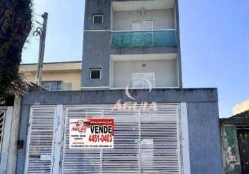 Cobertura com 3 dormitórios à venda, 60 m² por r$ 550.000,00 - vila pires - santo andré/sp