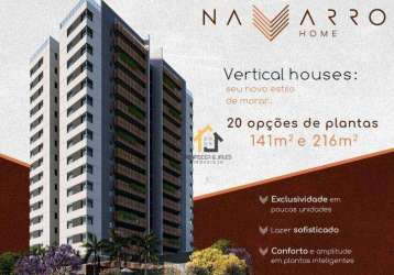 Cobertura com 3 dormitórios à venda, 216 m² por r$ 2.200.000 - navarro home - são josé do rio preto/sp