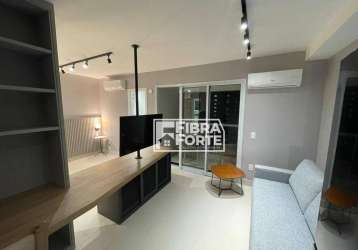 Apartamento tipo studio com 1 dormitório para alugar, 39 m² por r$ 4.080/mês - jardim guanabara - campinas/sp