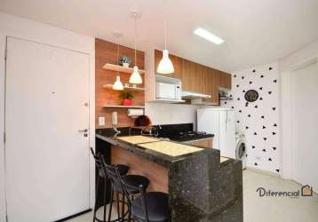 Studio com 1 dormitório para alugar, 26 m² por r$ 2.226,51/mês - novo mundo - curitiba/pr