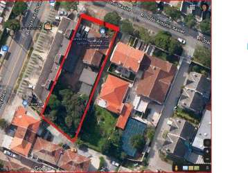 Terreno à venda, 1080 m² por r$ 2.000.000,00 - água verde - curitiba/pr