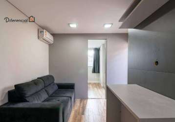 Apartamento para alugar, 37 m² por r$ 2.233,96/mês - alto da rua xv - curitiba/pr