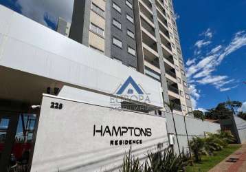 Edifício hamptons residence, apartamento com 3 dormitórios à venda, 64 m² por r$ 635.000 - aurora - londrina/pr