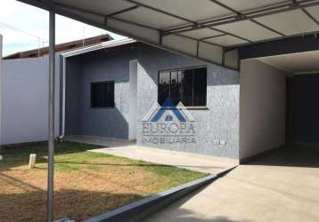 Casa com 3 dormitórios à venda, 125 m² por r$ 320.000,00 - jardim nobre - rolândia/pr