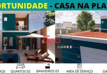 Casa com 2 dormitórios à venda, 85 m² por r$ 300.000,00 - dunas do peró - cabo frio/rj