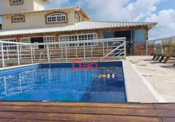 *****oportunidade*****casa com 6 dormitórios, 560 m² - venda por r$ 3.500.000 ou aluguel por r$ 20.000/mês - foguete - cabo frio/rj