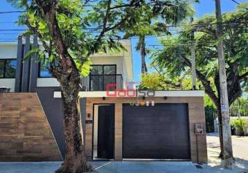 Casa com 4 dormitórios à venda, 141 m² por r$ 977.000,00 - palmeiras - cabo frio/rj