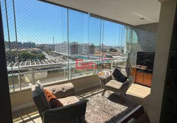 Cobertura com 4 dormitórios à venda, 239 m² por r$ 1.200.000,00 - jardim caiçara - cabo frio/rj