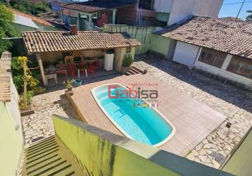 Casa com 4 dormitórios à venda, 160 m² por r$ 360.000,00 - caminho de búzios - cabo frio/rj