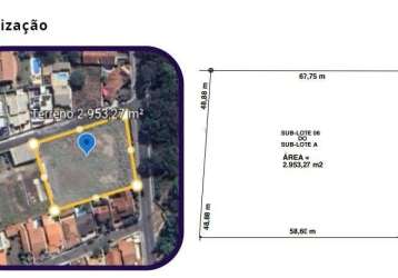 Terreno à venda, 2953 m² por r$ 4.500.000,00 - vila giglio - atibaia/sp