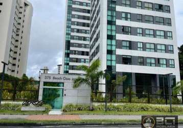 Flat com 2 dormitórios para alugar, 43 m² por r$ 4.400,02/mês - parnamirim - recife/pe