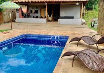 Rancho com 3 dormitórios à venda, 120 m² por r$ 400.000,00 - brasil - uberlândia/mg