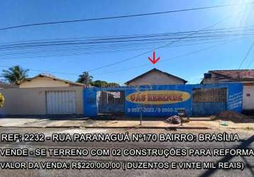 Terreno à venda no bairro brasília - araguari/mg