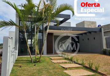 Oferta especial 990mil casa 3 dormitórios na portaria/portal aroeira no condomínio vivendas da mata