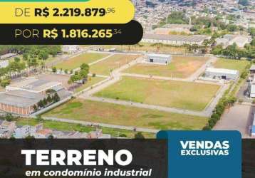 Terreno à venda, 2018 m² por r$ 1.816.265,34 - cidade industrial de curitiba - curitiba/pr