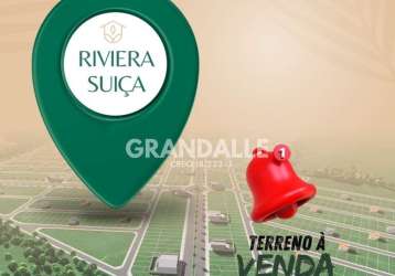 Terreno à venda na rua z, residencial riviera suíça, sinop por r$ 225.000